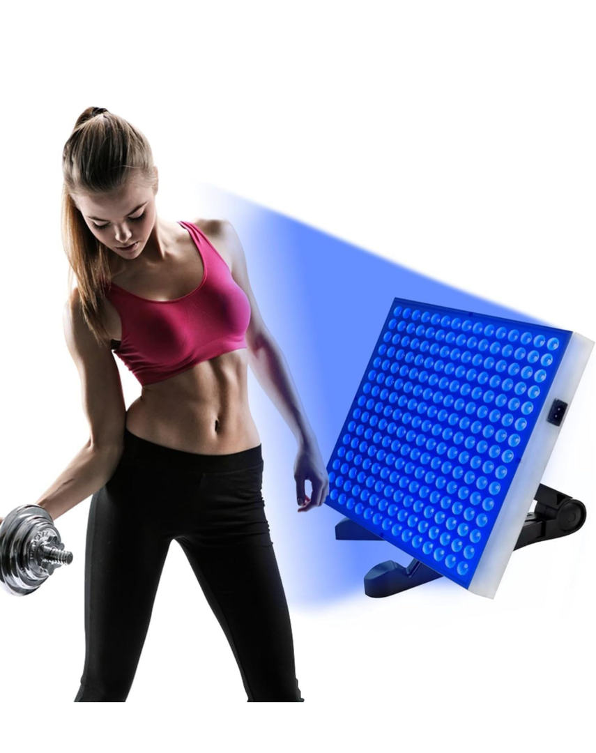 460nm Home Tanning Lamp, 45W Sunbathing Self Tanning Lamp, Home Solarium Tanning Daylight with 225pcs LEDs and Hook, Desktop Stand, Large Area Lighting for Face and Body Antique Bronze Skin