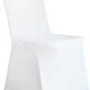 WJWHQ 30 PCS White Spandex Stretch Chair Covers,Universal Fitted Washable Slipcovers for Wedding, Banquet, Party, Celebration, Holidays & Decor (White)