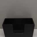 Wooden Paper Towel Dispenser Holder – Wood Napkin & Hand Towel Holder for Countertop, Bathroom, Kitchen & Restaurant, Guest Restroom, Fits C-Fold, Z-Fold & Trifold Paper Towels (1, Black)