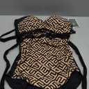 Eomenie Women's Push Up Wrap Front Swimsuit One Piece Tummy Control Bathing Suits Bandeau Support Slimming Swimwear M