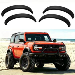 3.5Fender Flares Kit for 2021-2026 Ford Bronco 2/4 Door, Front & Rear Wide Body Wheel Arch Flares, Off-Road Extended Fender Trim 4PCS, Replaces M-9164-BFK M2DZ-16268-AA, Not for Bronco Sport/Raptor