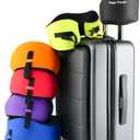 C CUSHION LAB Travel Pillow, Award-Winning Patented Ergonomic Design for Chin & Neck Support Memory Foam Neck Pillow, Compact Airplane Pillow for Traveling, Flight, Car (Navy, Large)