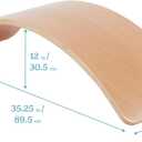 ECR4Kids Balance Board, Montessori Toy, Natural, 35.25 Inches L X 8.5 Inches W X 12 Inches H