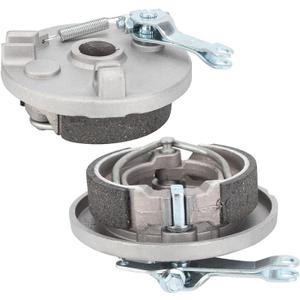 Drum Brake Pad, Car Brake Rotor Motorcycle Front Rear Drum Brake Pad Shoe Drum Hub Assembly for CRF50 10inch 12inch Small Wheel Rims