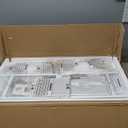 White Makeup Vanity Desk with Mirror and Lights, Vanity Set with Chair, Make Up Dresser Table with Drawers and Power Outlet for Girls Bedroom Small Space (31")