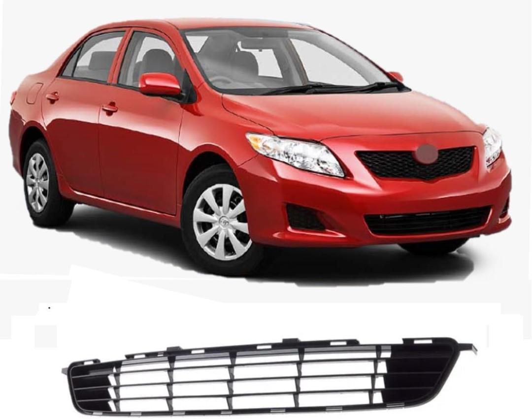 Front Bumper Grille 2009 2010 Compatible With Toyota Corolla Sedan (Base CE LE XLE XRS S) Front Grill Front Bumper Cover Lower Grill Center For Model North America Built