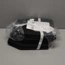 UBBCARE 4 Pack Storage Baskets for Organizing, Shelf Baskets with Handles, Woven Storage Baskets for Bookcase/Cube Shelf/Closet, 14.5"L x 9.8"W x 9"H, Black