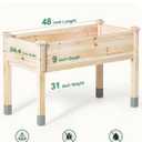 MIXC 331 lb Capacity Wooden Raised Garden Bed with Legs, 48x24x31 in. Elevated Reinforced Large Planter Box for Vegetable Flower Herb Outdoors - Beam and Column Structure - Unmatched Strength Outlast, 48L X 24W