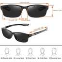 HAOLOTA Fit Over Glasses Sunglasses for Men and Women, Wrap Around Sunglasses for Driving Cycling Fishing Outdoors UV Protection