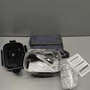 Vabaso Electric Lunch Box for Adults, 80W Heated LunchBox Portable Food Warmer Lunch Box for Work/Men/Car/Truck with 1.5L 304 Stainless Steel Container Fork & Spoon, 110V/12V/24V (Black)