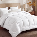 Bedsure All Season Down Alternative Comforter Duvet Insert, Machine Washable Quilted Reversible Duvet Insert with Corner Tabs, White, Standard Size, 102x90 inch