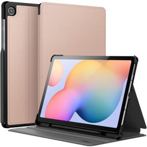 JETech Case for Samsung Galaxy Tab S6 Lite 10.4-Inch 2024/2022/2020 with S Pen Holder, Slim Folio Stand Protective Tablet Cover, Multi-Angle Viewing (Rose Gold)