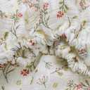 Muslin Crib Sheets,2 Pack Mini Crib Sheets for Girl Boy,52inx 28in Crib Mattress Sheet,Soft and Breathable.