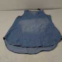 CUPSHE Women's Denim Mini Dress Jean Dresses V Neck Sleeveless Casual Summer Outfits 2025 Trendy (Small, Blue)