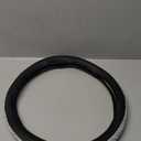 CAR PASS Bling Diamond Leather Steering Wheel Cover, with Bling Sparkly Crystal Glitter Rhinestones Universal Fit 14.5in-15in Car Wheel Protector for Women Girl Fit Suvs,Vans,Sedans,Car,Trucks, Silver (Silver Diamond)