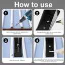 Taiyin Mini Snow Guards for Metal Roofs Prevent Sliding Ice Snow Stop Buildup Block to Stop Ice from Sliding Off Your Metal Roof (black)