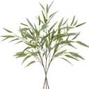 Melorca&Guilla Artificial Plants,3PCS 39" Green Fake Eucalyptus Stems,Faux Branches for Vase,Greenery Stems Artificial Branches for Shop Garden Office Home Dcor (3, Green Eucalyptus)