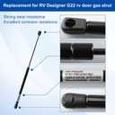 RV Door Gas Strut 20 inch Camper Door Shocks 20 lb. for RV Designer G22 Gas Prop Door Support