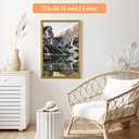 20x30 Solid Wood Frame Gold, Ornate Natural 30x20in Picture Poster Frame, Modern Golden 20 x 30inch Gallery Wall Pic Photo Frame with HD Plexiglass, Horizontal Vertical Wall Mounting Display 1pcs