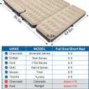 JOYTUTUS 6.5-6.8Ft Truck Bed Air Mattress with Removable Extension,Thickened Inflatable Compact Regular Truck Beds