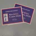 RE RELIURE Mah Jong Cards 2026 Revision Large Print, 4 Pack