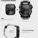 ULTIMAL Rugged Case with Band for Apple Watch 46mm,Compatible with Apple Watch Series 11/10, Military Grade Shockproof Bumper Cover for iWatch Tactical Band Men (46mm,Grey)