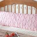 SmoothNovelty Pink Bow Body Pillow Cover 20 x 54 Inches Coquette Long Body Pillowcase with Zipper Closure Coquette Room Decor Cute Faux Fur Soft Aesthetic Pillow Covers for Bed Sofa Couch