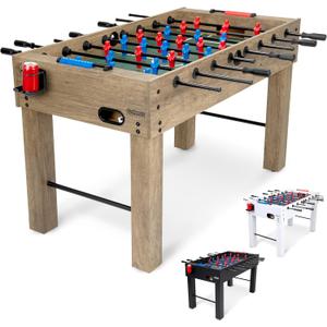 GoSports 54 Inch Full Size Foosball Table for Adults  Perfect for Home, Office or Game Room  Choose Color (Oak)