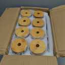 20 Oz Drinking Glasses with Bamboo Lids and Glass Straw - 8 Pcs Glass Cups Beer Ice Coffee Glasses Cute Aesthetic Cup Great for Coffee Bar Accessories Include 2 Cleaning Brushes