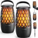Outdoor Speakers Gifts for Men Bluetooth Speaker with Lights Multi-Sync up to 100 Speakers Auto-Pairing HD Stereo Sound Cool Stuff House Warming Gifts IPX5 Waterproof Lantern for Camp|Patio|Pool|Yard