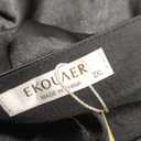 Ekouaer Satin Pajamas for Women Short Sleeve Silk Pajama Sets Soft Sleepwear Top with Causal Long Pj Pant, Size 2XL
