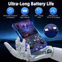 R36 Max Retro Handheld Game Console, Video Game Console with 64G Built-in 18000+ Games, 4000mAh Rechargeable, Support 30+ Simulators, Linux System, 4.0 Inch IPS Screen Portable Pocket Arcade (Blue)
