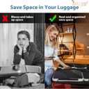 4 Pack Compression Packing Cubes for Travel, See Through Mesh Luggage Packing Organizers for Carry on Suitcase