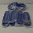 JWWY Front Grille Insert Radiator Grille Grillwork Surround Assembly Inserts Headlight Headlamp Cover Trim Set Fit for 2007-2017 Jeep Wrangler JK JKU Exterior Accessories 9pcs Blue