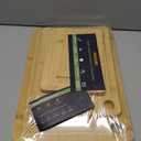 Bamboo Cutting Board for Kitchen, Knife-Friendly Wooden Cutting Boards Set 3-Piece with Juice Groove, Durable Chopping Boards for Meat, Vegetables, Fruits, Cheese(Natural)