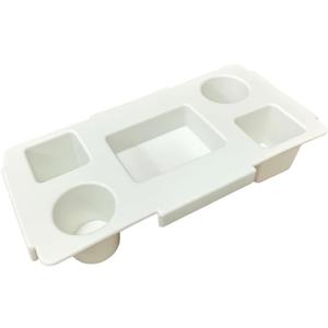 Top Cup Holder Tray Accessories for Bogg Bag X-Large, Waterproof EVA Drink & Phone Holder Fit for Stanley Cup - Organizer & Topper Tray for Bogg Bag (White)