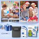 Pocket Microscope for Kids Portable Miniscope: 60-135X Mini Microscope with 5 Prepared Slides - Science Education and Nature Exploration Gifts for Boys Girls 6 7 8 9 10 11 12 (Navy Blue)