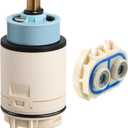 Dreyoo Single Function Pressure Balance Cartridge Replacement for RP70538/RP73625, Shower Cartridge Compatible with Peerless/Delta Single Handle Tub/Showers Faucet (Check Valve Included) (1 Pack)