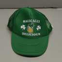 ThatsRad Let's Get Shamrocked Irish Drinking Mesh Trucker Hat Cap Snapback St. Patricks Day Green (Medium-X-Large)