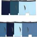 Fruit of the Loom Men's Coolzone Boxer Briefs, Moisture Wicking & Breathable, Assorted Color Multipacks (XX-Large Big, Big Man - 7 Pack - Assorted Blue)