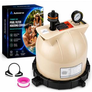 Pool Filter Housing Almond Lid Assembly Replacement Parts for Pentair Clean & Clear CC75 CC150 CC200 Predator 75 150 200 EasyClean EC60 EC90 Cartridge Cover 178561 160315 160317 160318