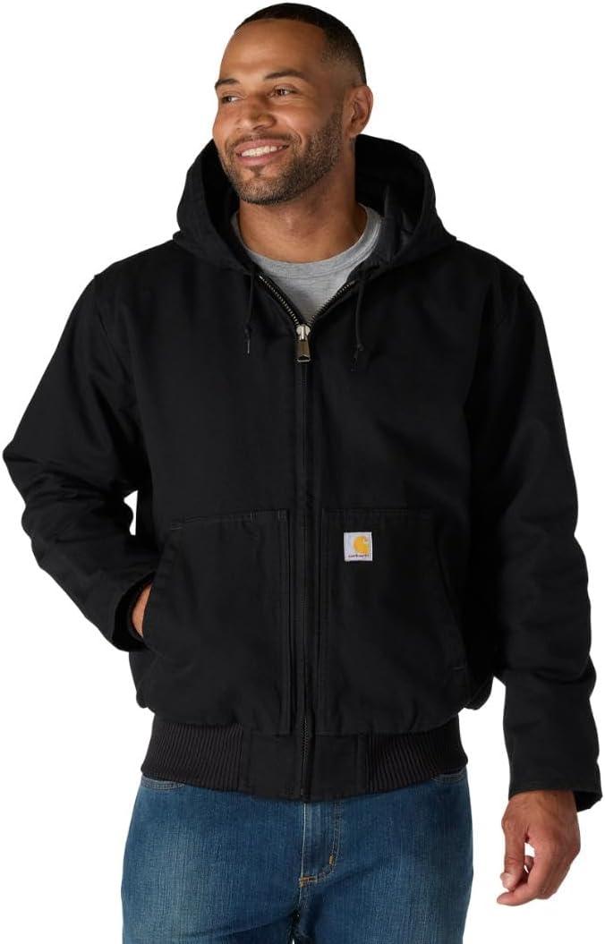 Carhartt mens Active Jacket J130 (Big & Tall) Work Utility Outerwear, Black, Medium US
