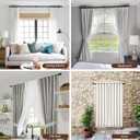 1 Diameter Curtain Rods Itself is 30 to144 inch 1 Pack Fit 30-142 inch, 66 to 120 inch Window with Heavy Duty Adjustable Rod Matte Black Splicing Metal Extra Long Curtain Rod for Windows