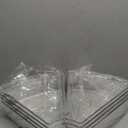 Lazy Susan Cabinet Organizer Bins 32" Diameter Corner Organizer, Plastic Cabinet Storage Bin, 1/8 Wedge - Food Safe, BPA Free, with Non-Slip Pads (for 32" Diameter, 8 Pack)