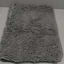 Bathroom Rugs 30x20, Extra Soft Absorbent Chenille Bath Rugs, Rubber Backing Quick Dry, Machine Washable Bath Mats for Bathroom Floor, Tub and Shower, Home Decor Accessories, Grey