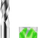 SHARPRO Spiral Upcut Router bit 1/2 Shank, 1/2 Upcut Spiral Router Bit Extra Long, Up Cut Spiral Router Bits 1/2 Shank,Solid Carbide Router Bits 1/2, Ideal for Wood Inlay, Plunge Plastic