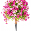 Enhance Your Outdoor Decor with UV Resistant Artificial Topiary Trees for Patio and Porch: Set of 1 Faux Outdoor Plants, Perfect for Front Door Decorations 