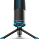 JLab Talk Go USB Microphone, USB-C Output, Cardioid or Omnidirectional, 96k Sample Rate, 20Hz, 20kHz Frequency Response, Volume Control and Quick Mute, Plug and Play