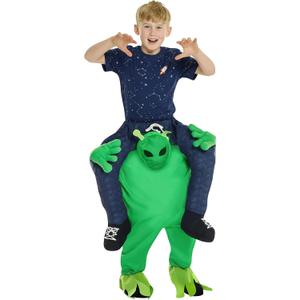 Morph Alien Piggyback Kids Costume, Alien Outfit Boy, Halloween Costume for Kids