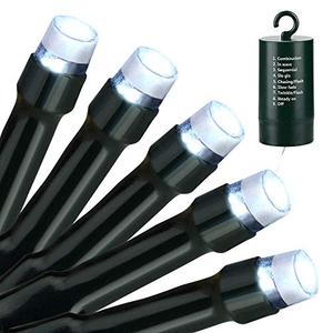 Joomer Battery Christmas Lights, 33ft 100LED Fairy Lights Battery Operated Timer 8 Modes Waterproof for Outdoor Home Garden Party Holiday Christmas Trees Decoration (White)